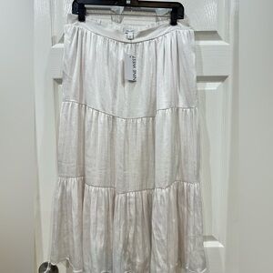 Nine West Cream A-Line Skirt